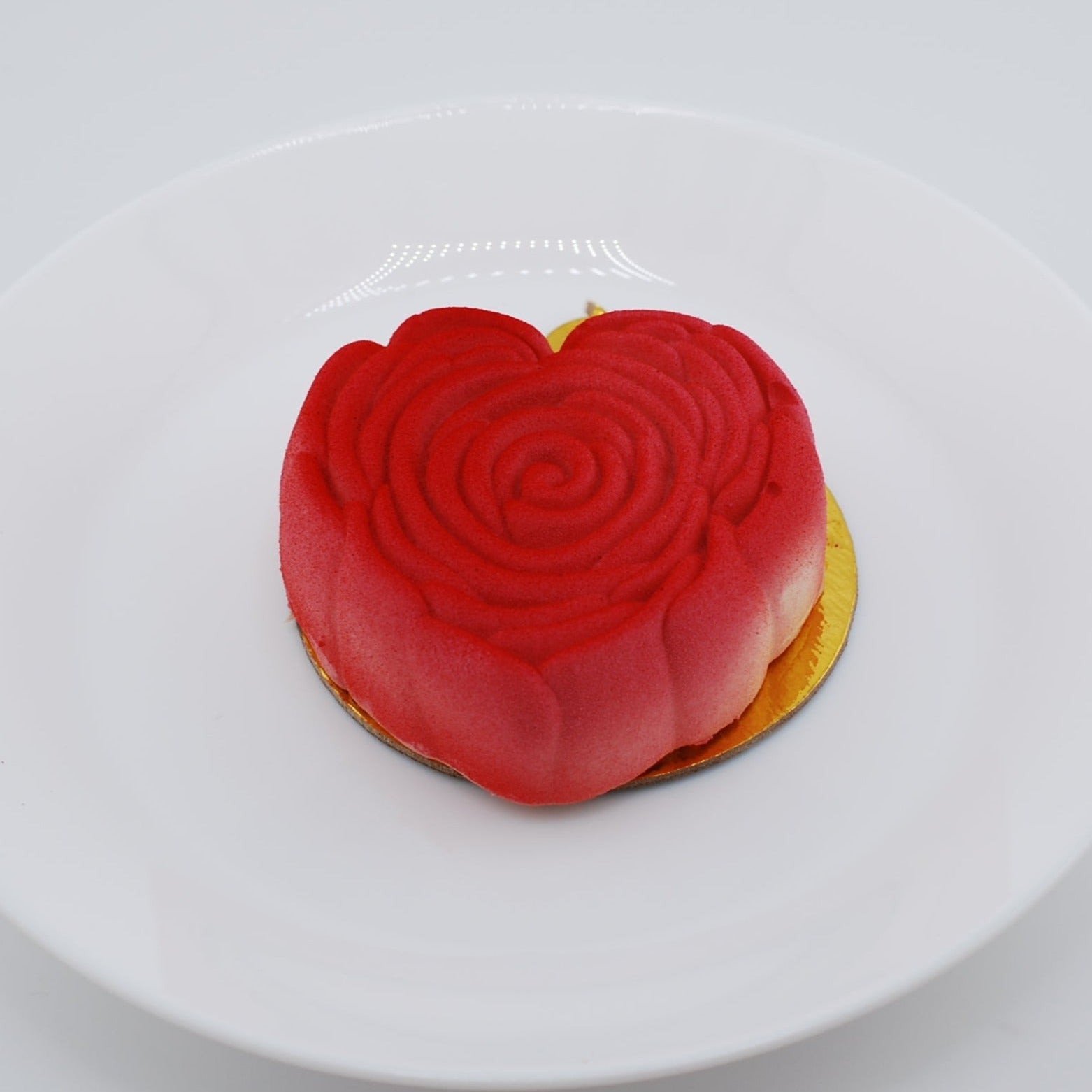 Guava and Pineapple Rose Heart Dessert